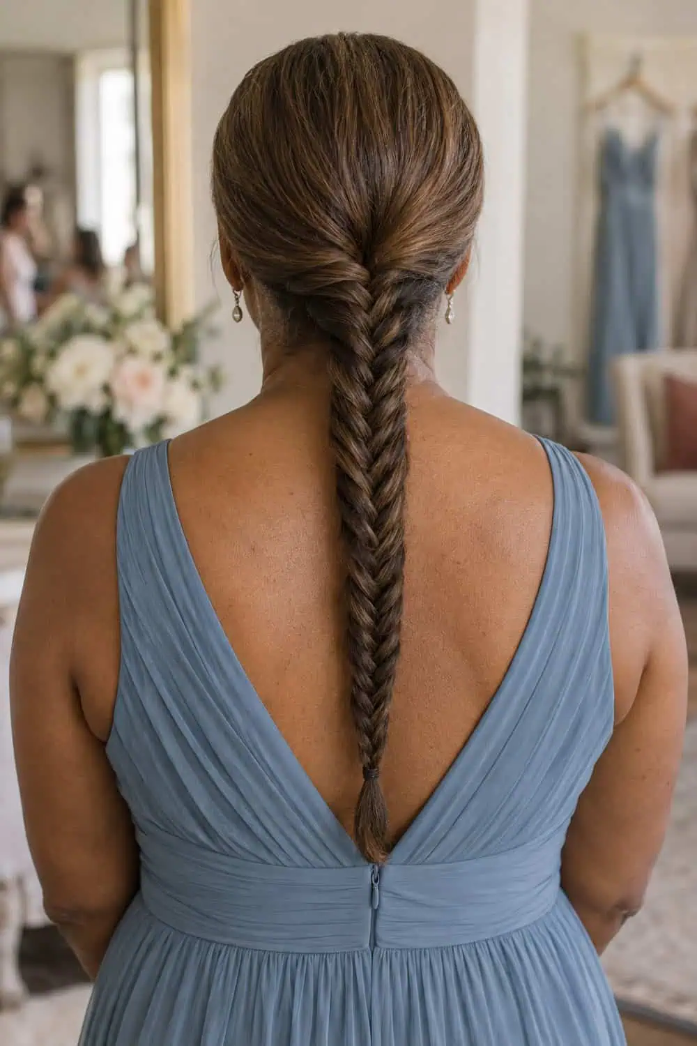 Loose Fishtail Braid wedding inspiration