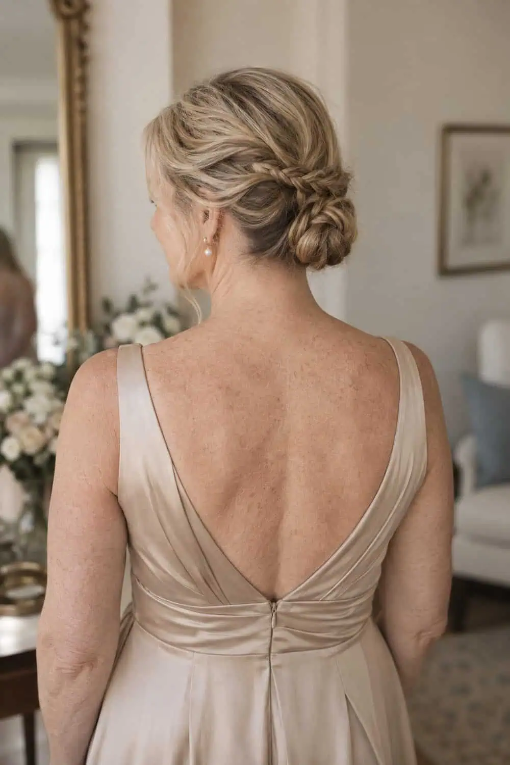 Low Braided Chignon wedding inspiration