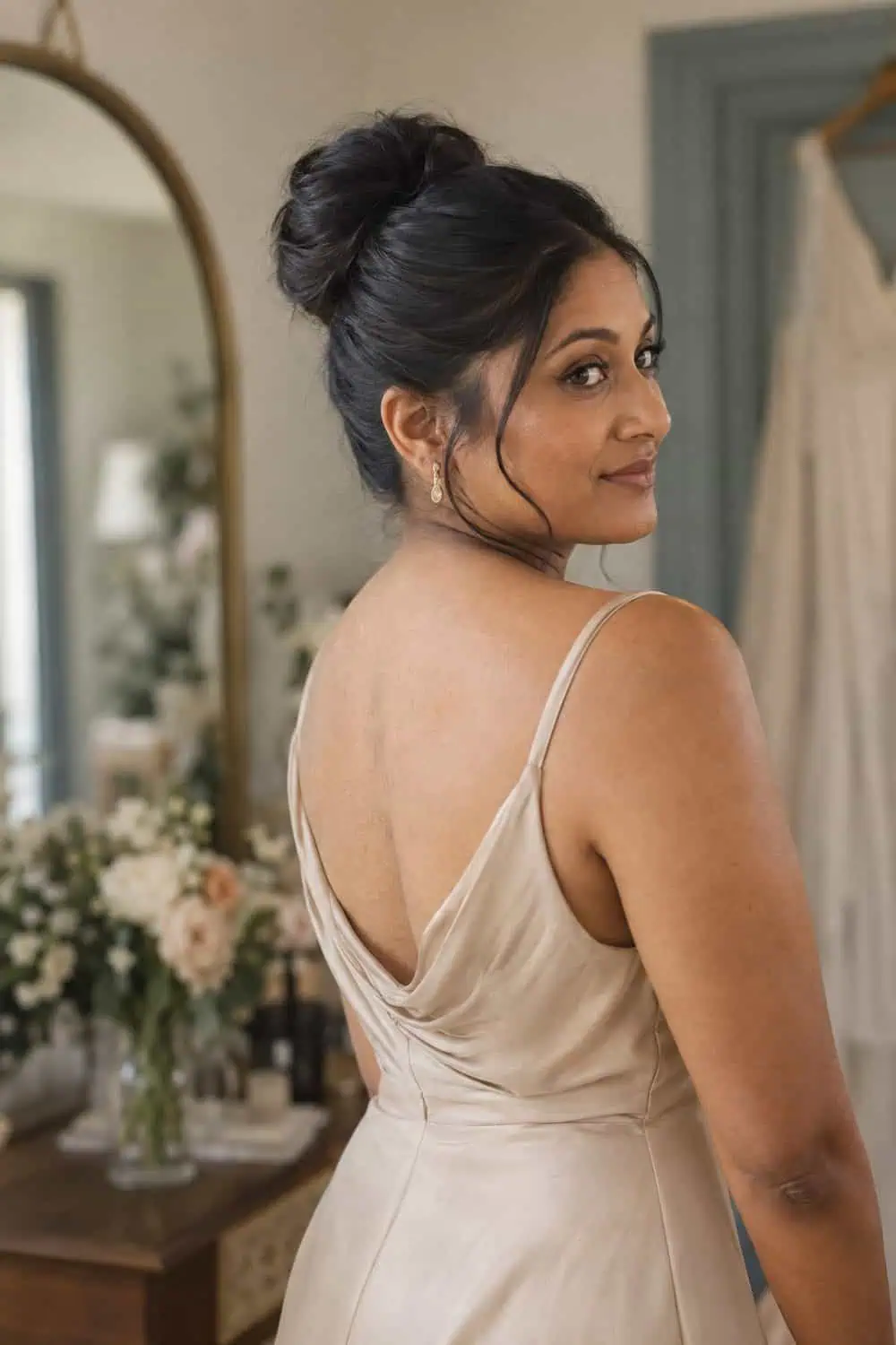 Sculpted High Bun wedding inspiration