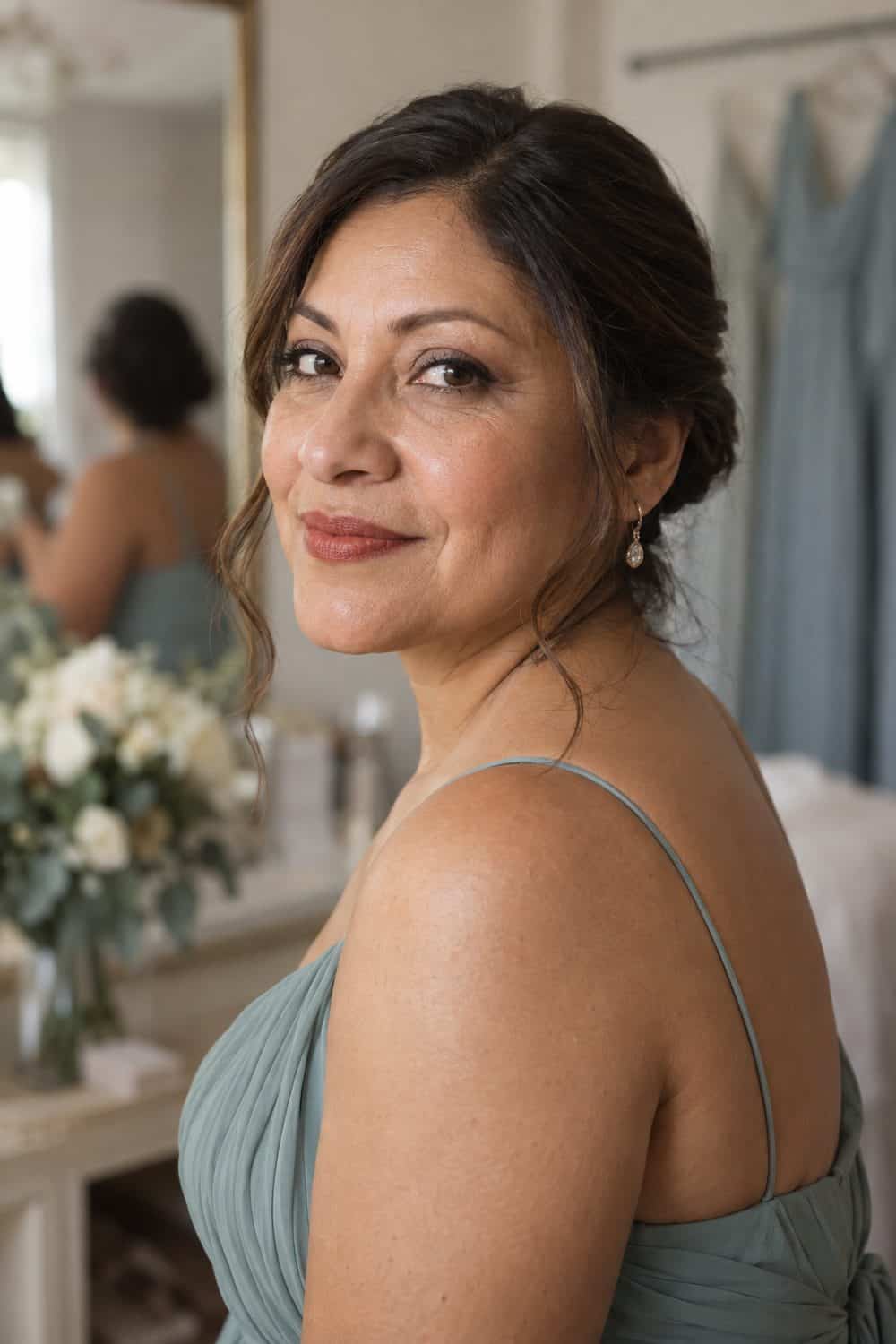 Muted Red Lip wedding inspiration