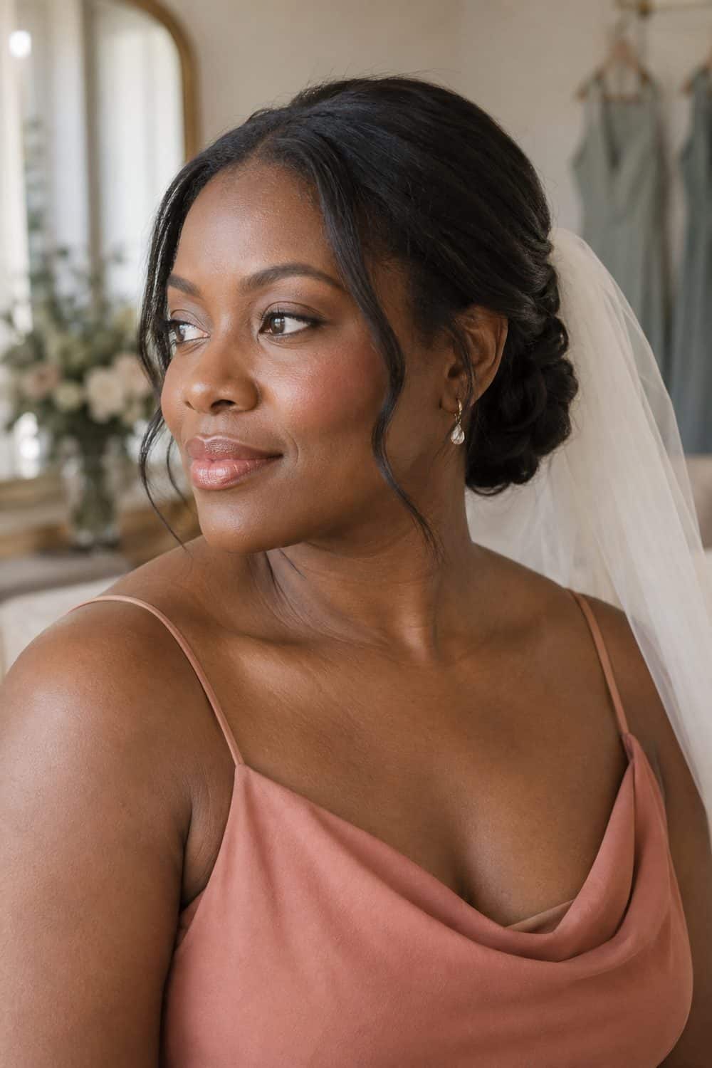 Soft Coral Cheeks and Lips wedding inspiration