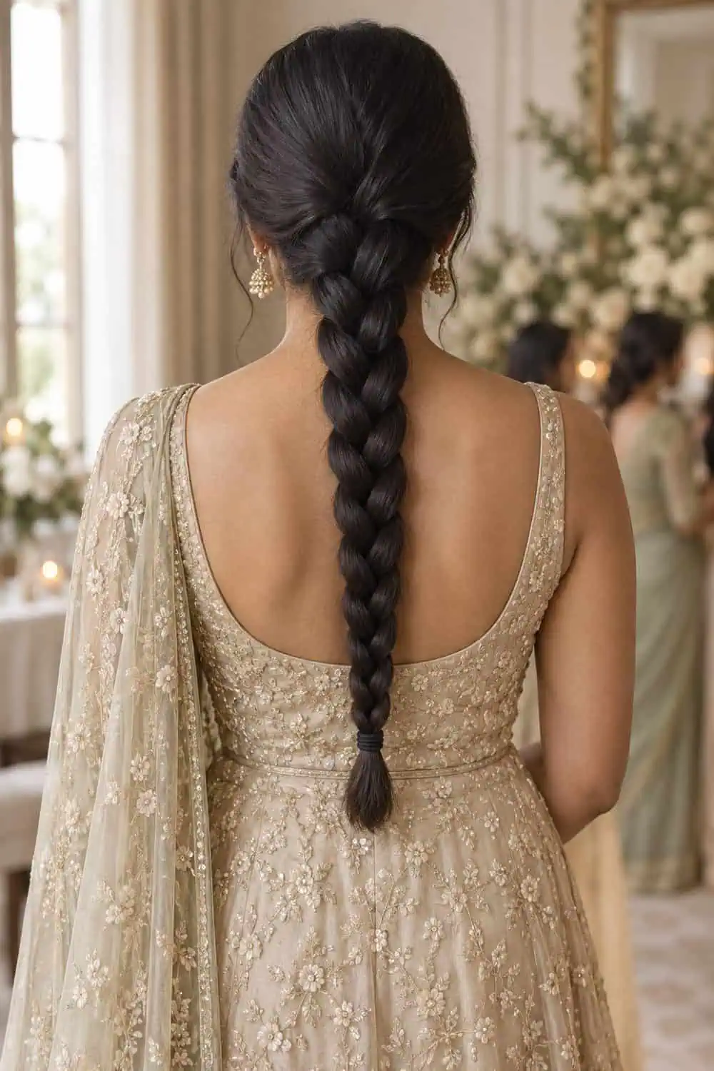 Braided Low Ponytail wedding inspiration