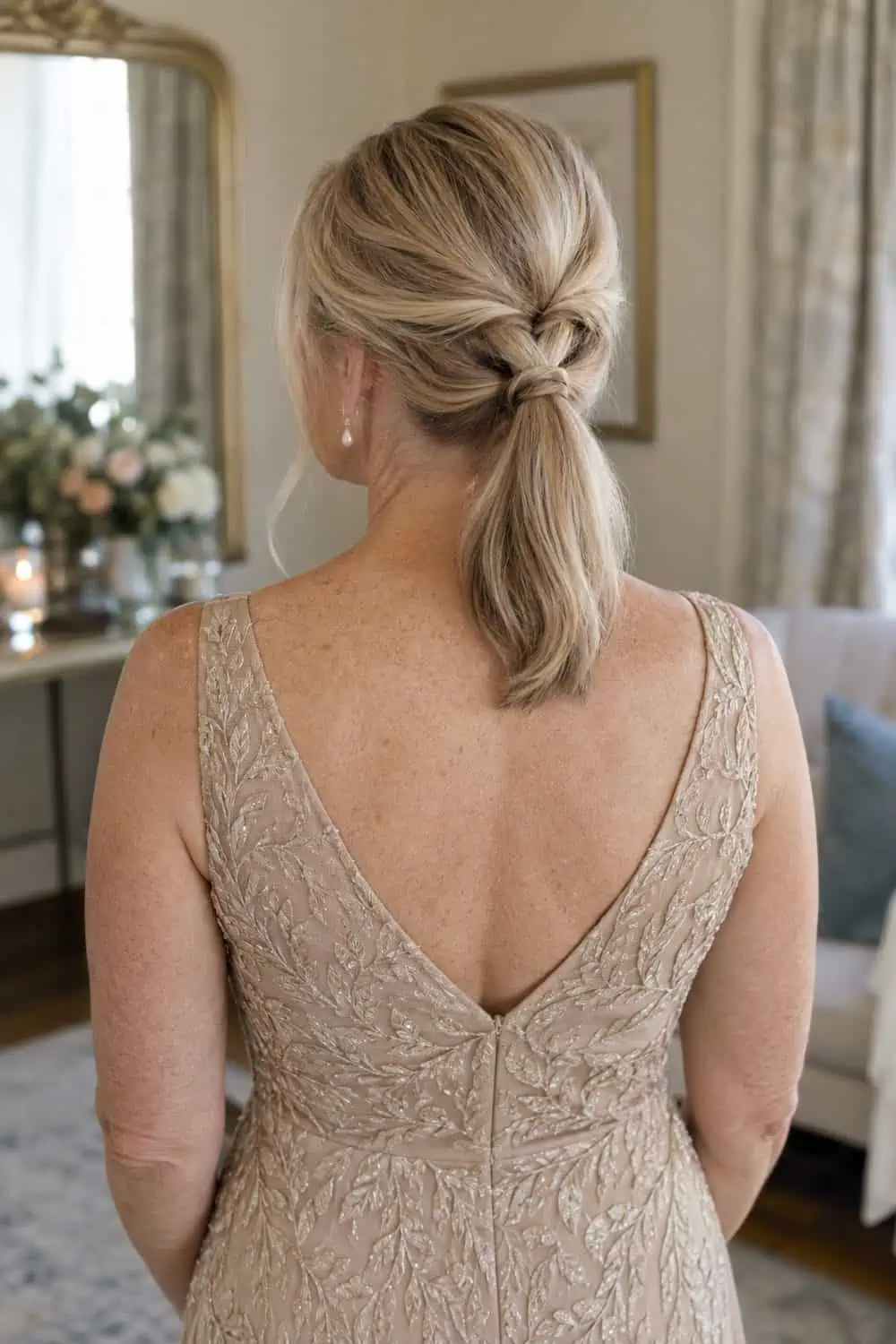 Looped Low Ponytail wedding inspiration