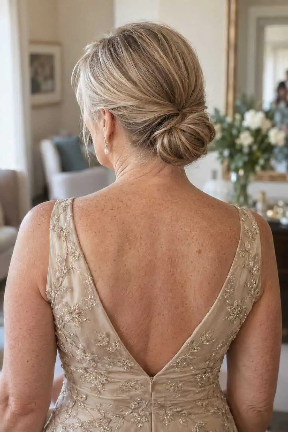 Low Knot with a Side Part wedding inspiration