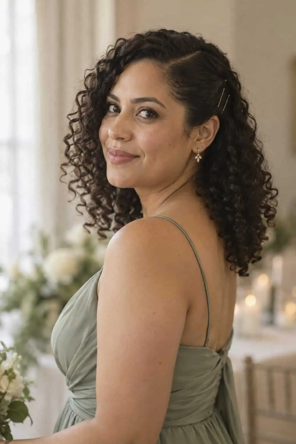 One-Side Pin-Back Coils wedding inspiration