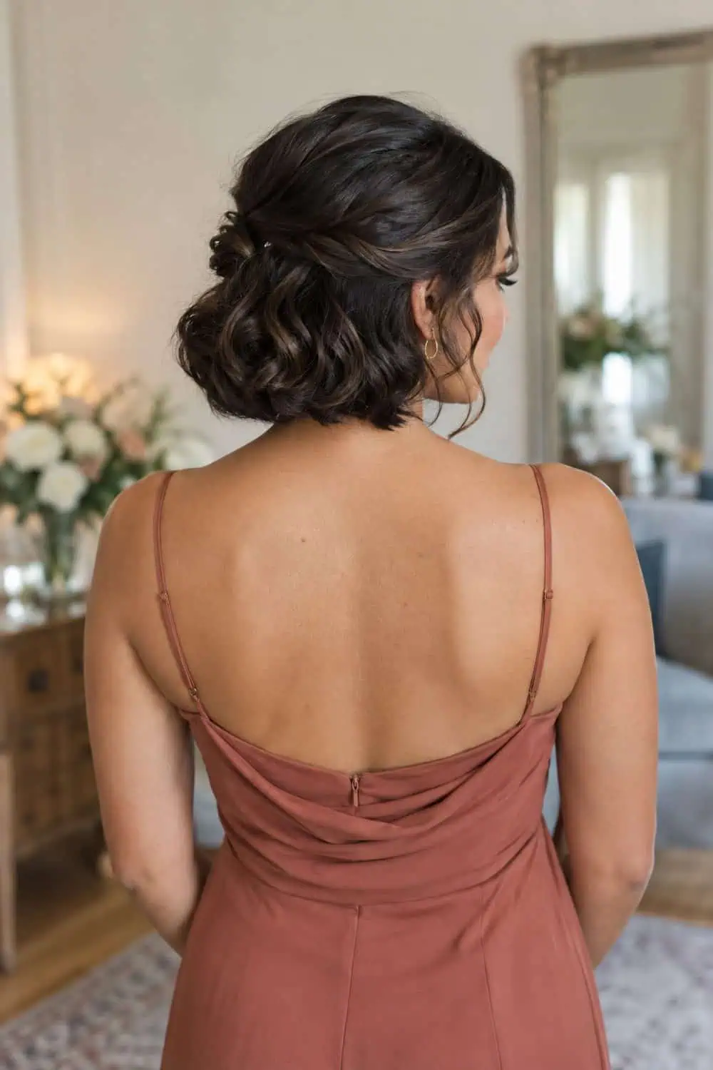 Pinned-Under Faux Bob wedding inspiration