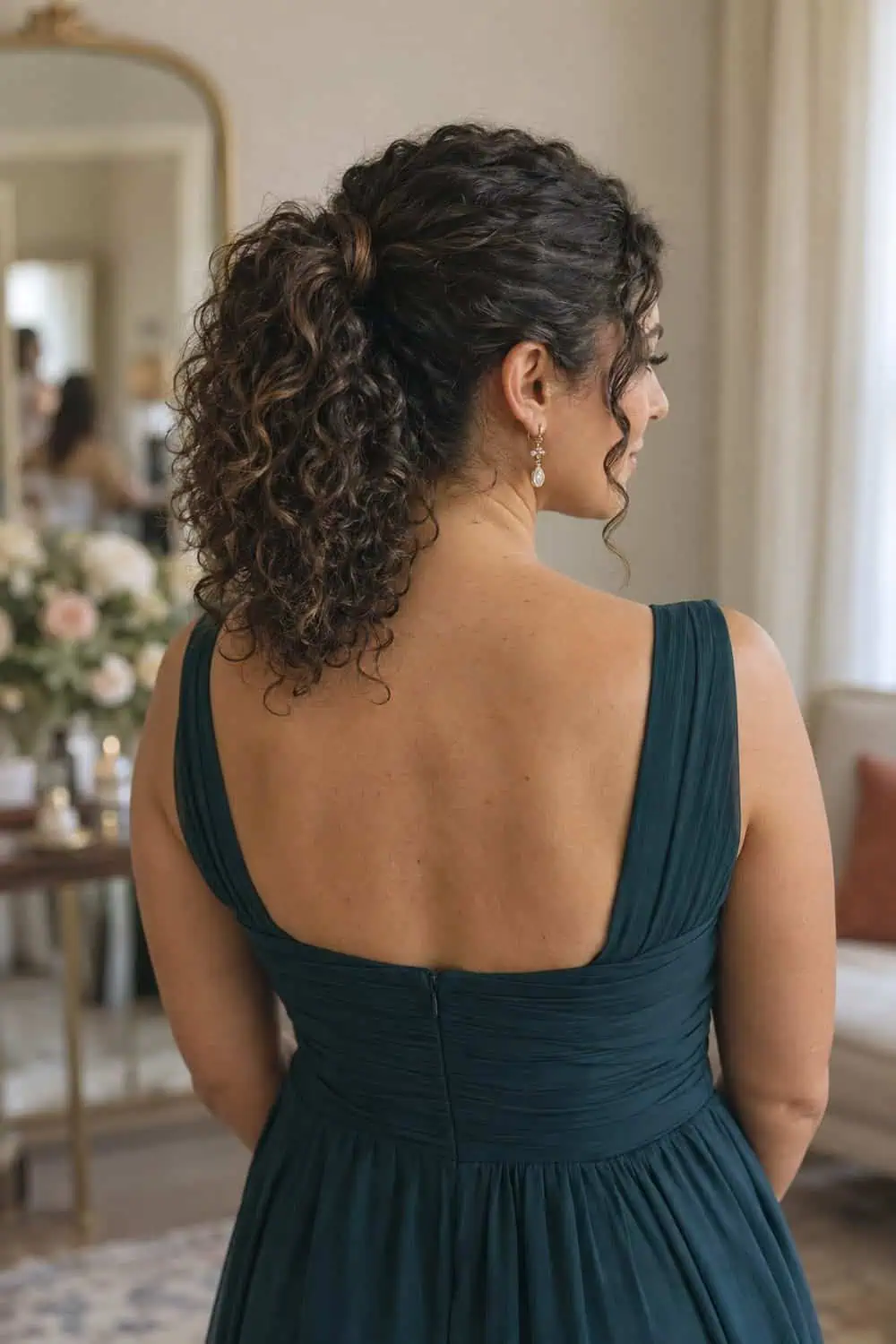 Quick Curly Pony with Wrapped Base wedding inspiration