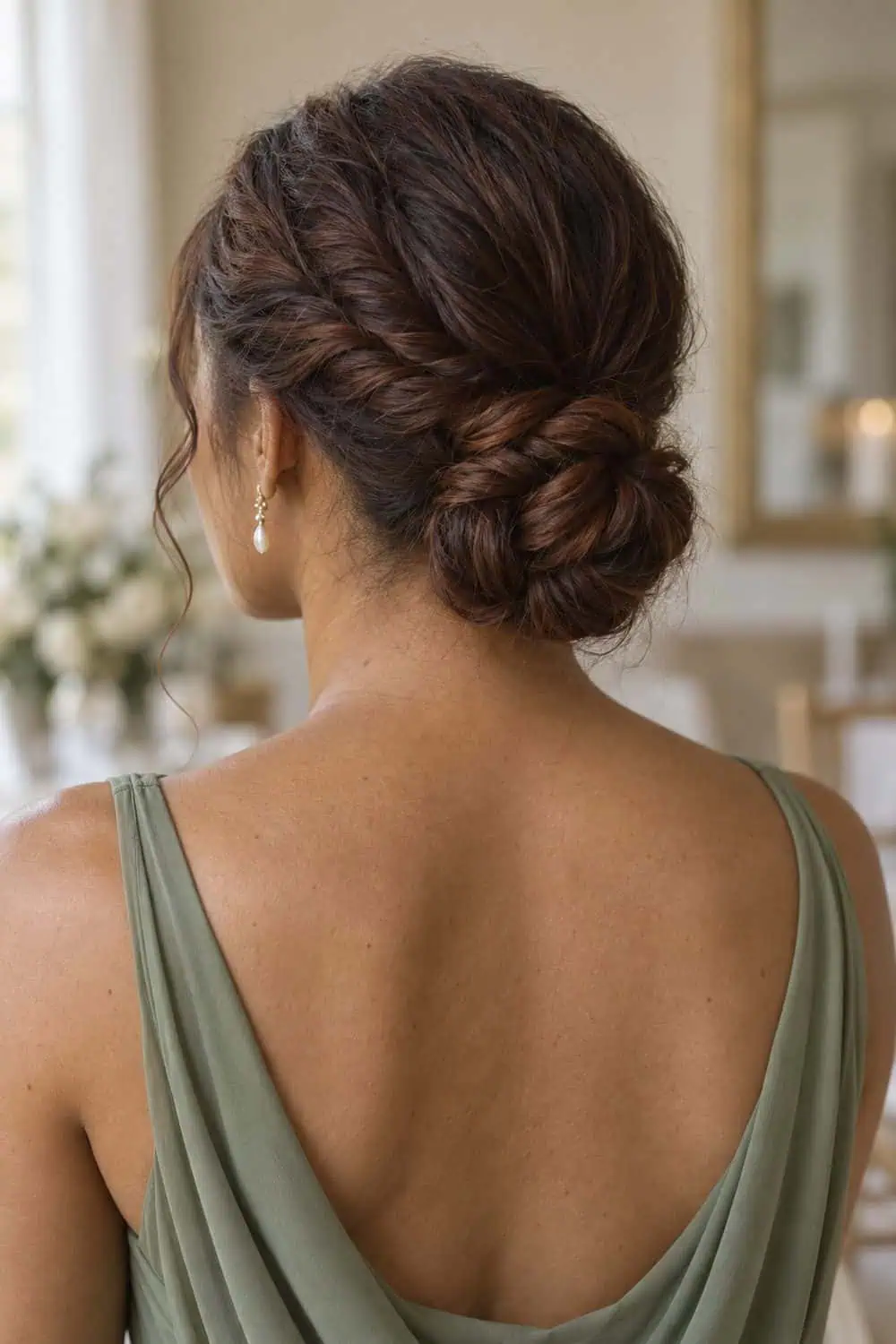 Rope-Braid Low Bun wedding inspiration