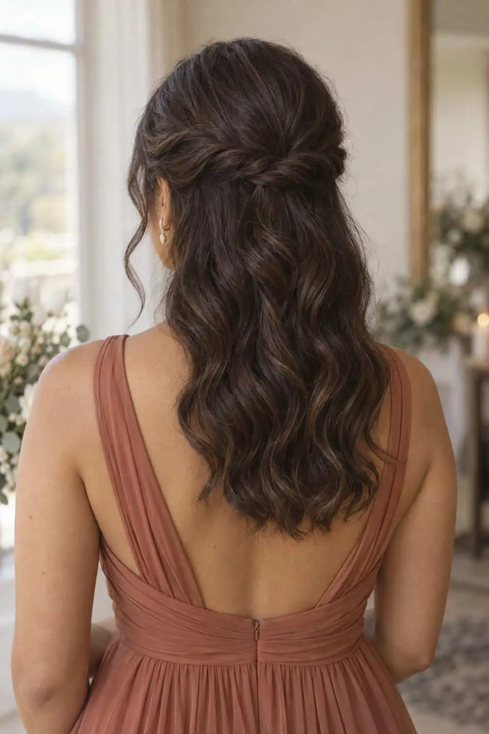 Two-Twist Half-Up Style wedding inspiration