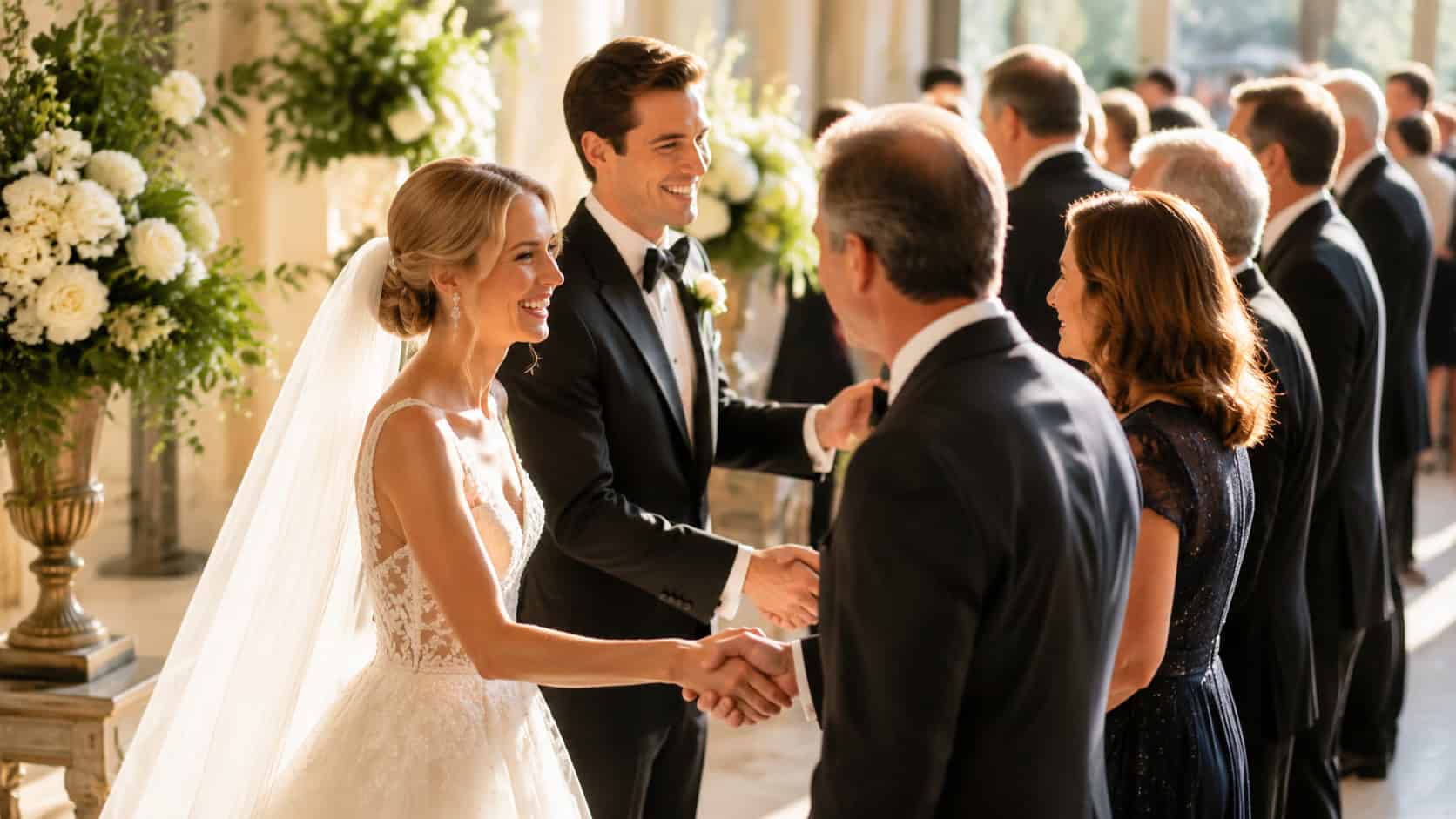featured the receiving line comeback why couples are adding 22 minutes back into the cocktail hour