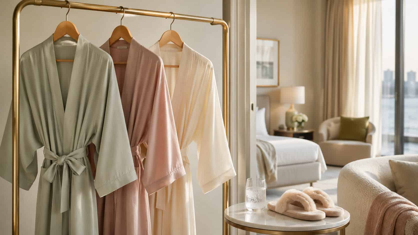 lightweight bridesmaid robes budget featured