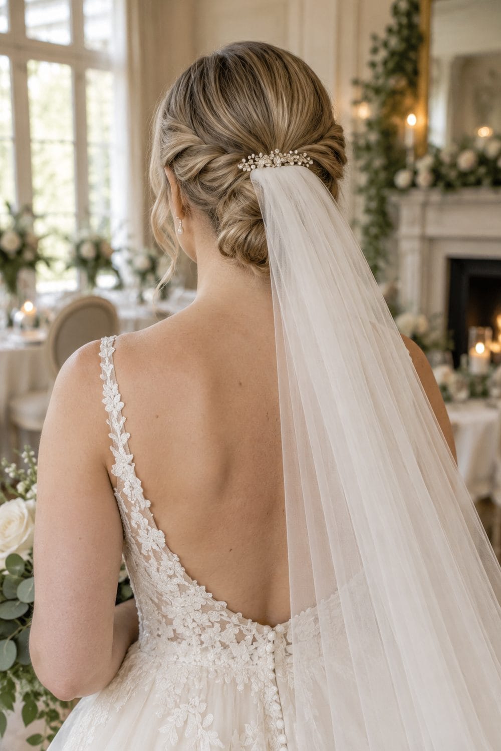 Double-Twist Low Bun wedding inspiration