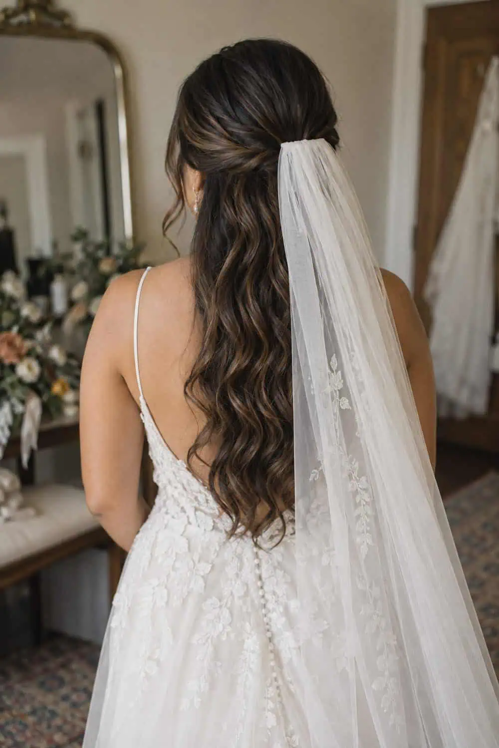 Beach Waves with Low Veil wedding inspiration