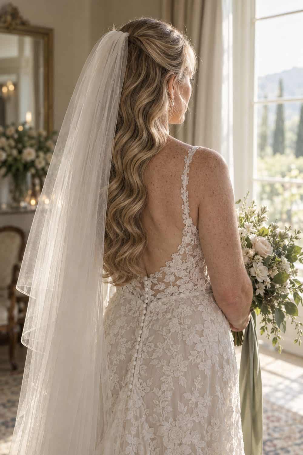 Side-Part Hollywood Waves wedding inspiration