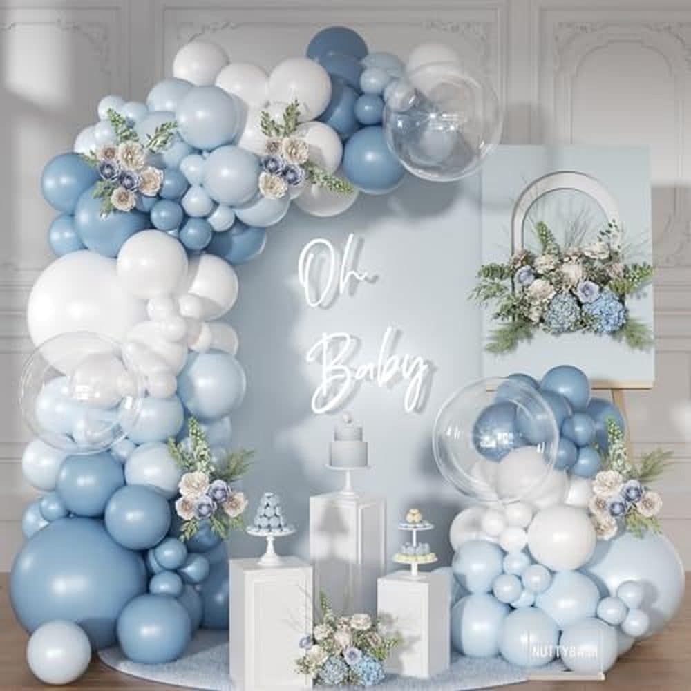 Dusty Blue Balloon Garland Kit