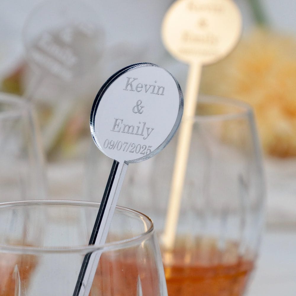 Personalized Acrylic Drink Stirrers