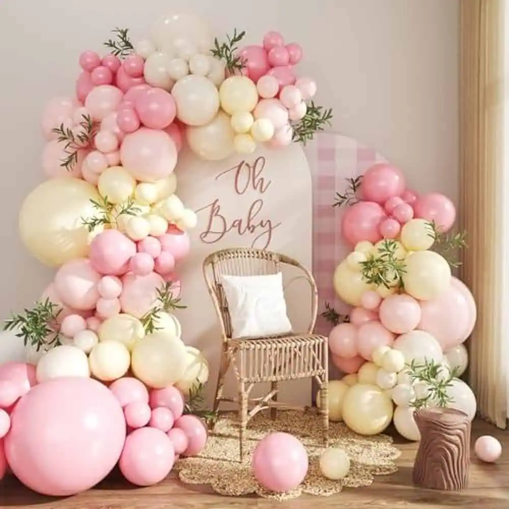 Pink and Yellow Balloon Arch Kit