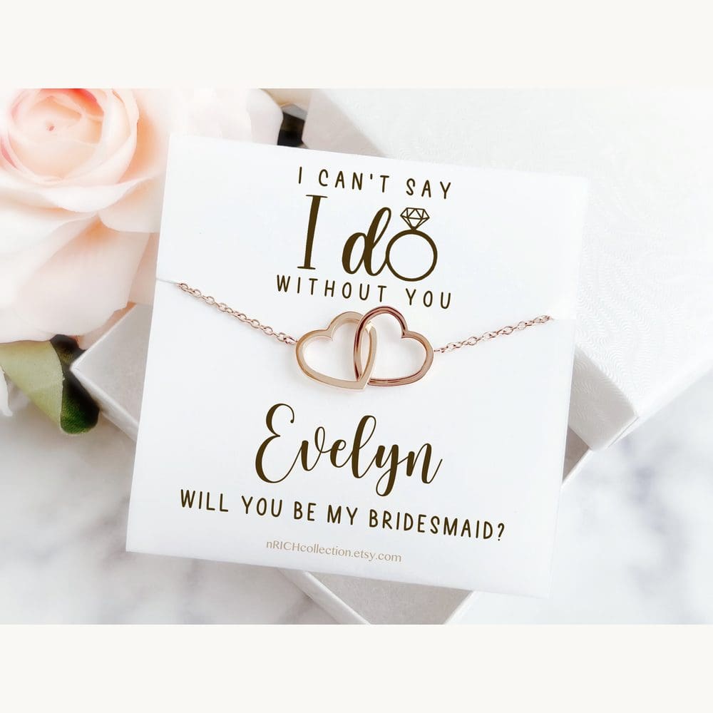 Interlocking Heart Proposal Necklace