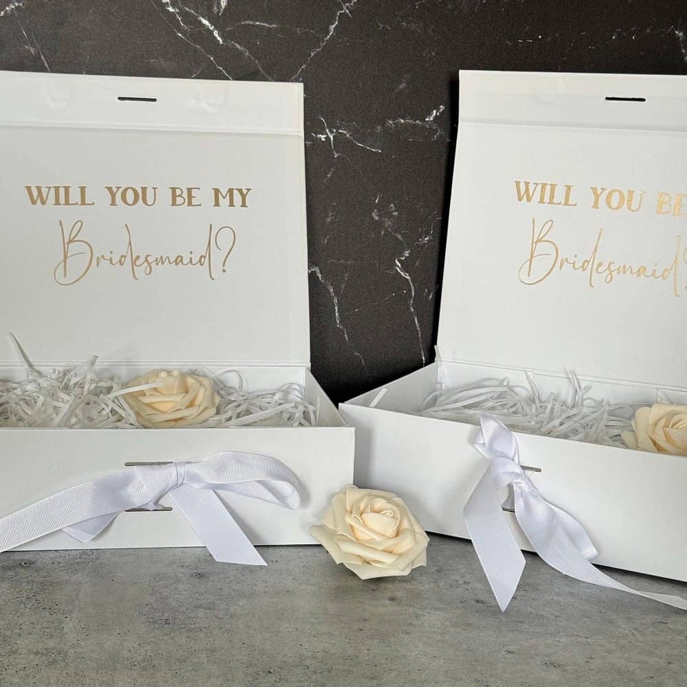 Personalized Magnetic Ribbon Gift Box