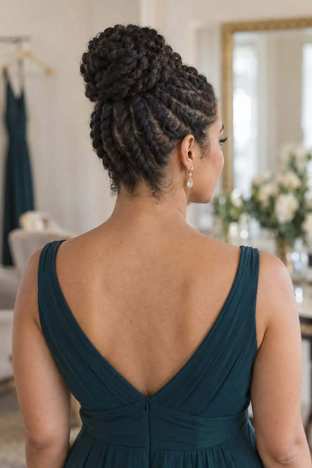Flat-Twist Crown Updo wedding inspiration