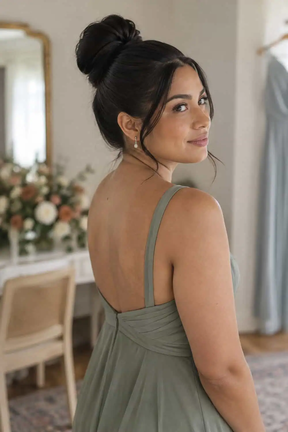 Rounded High Bun wedding inspiration