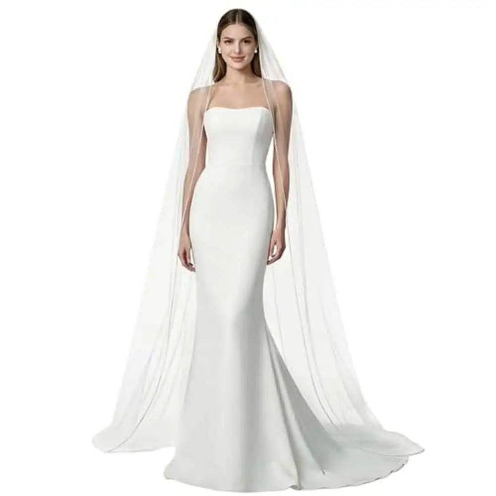 Pearl and Crystal Cathedral Veil