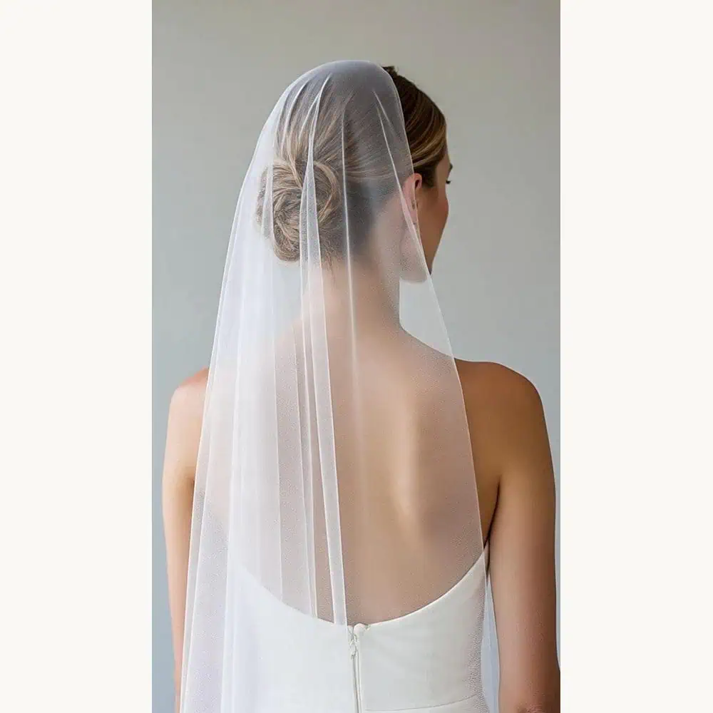 Raw-Edge English-Net Mantilla Veil