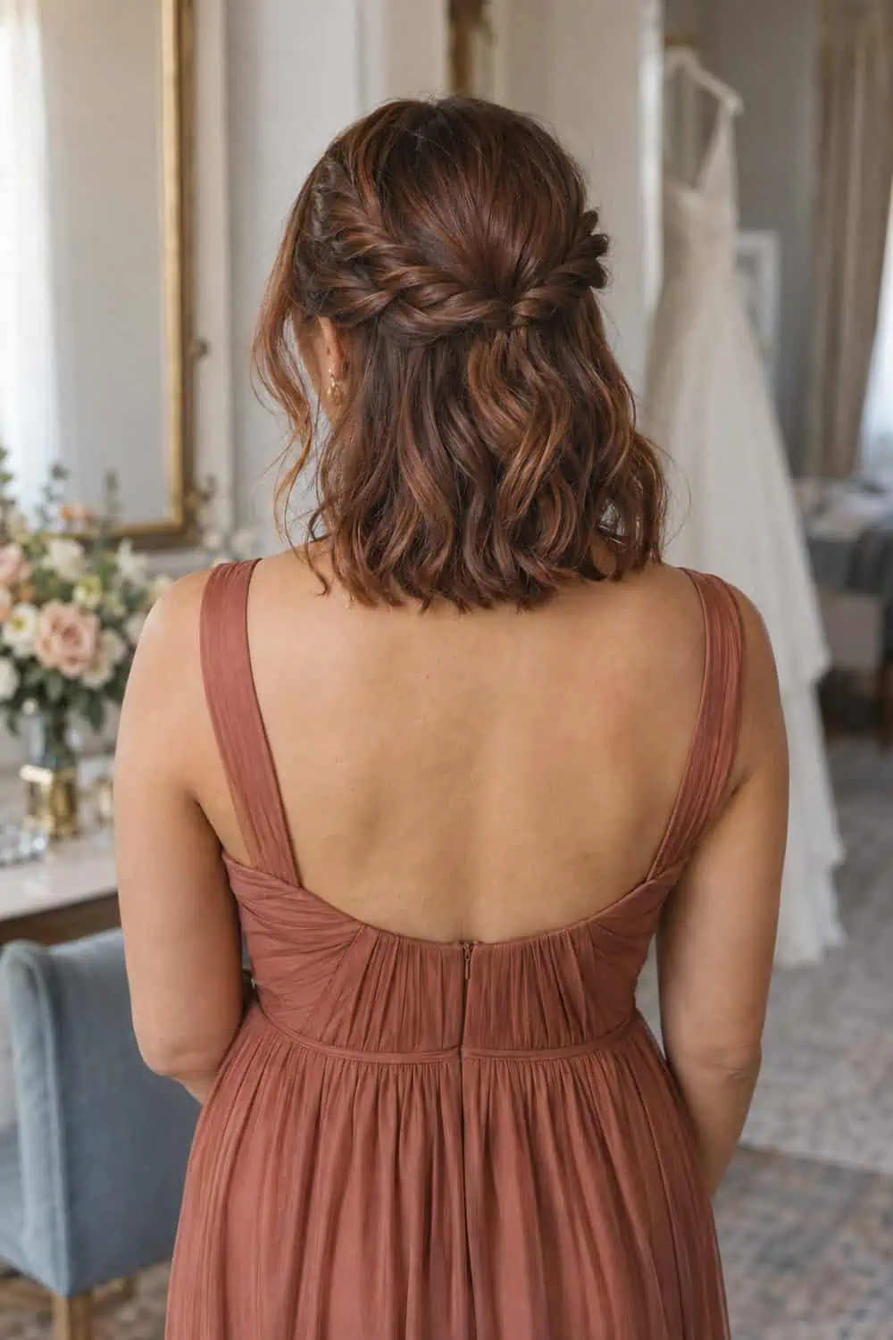 Half-Up Rope Twists wedding inspiration
