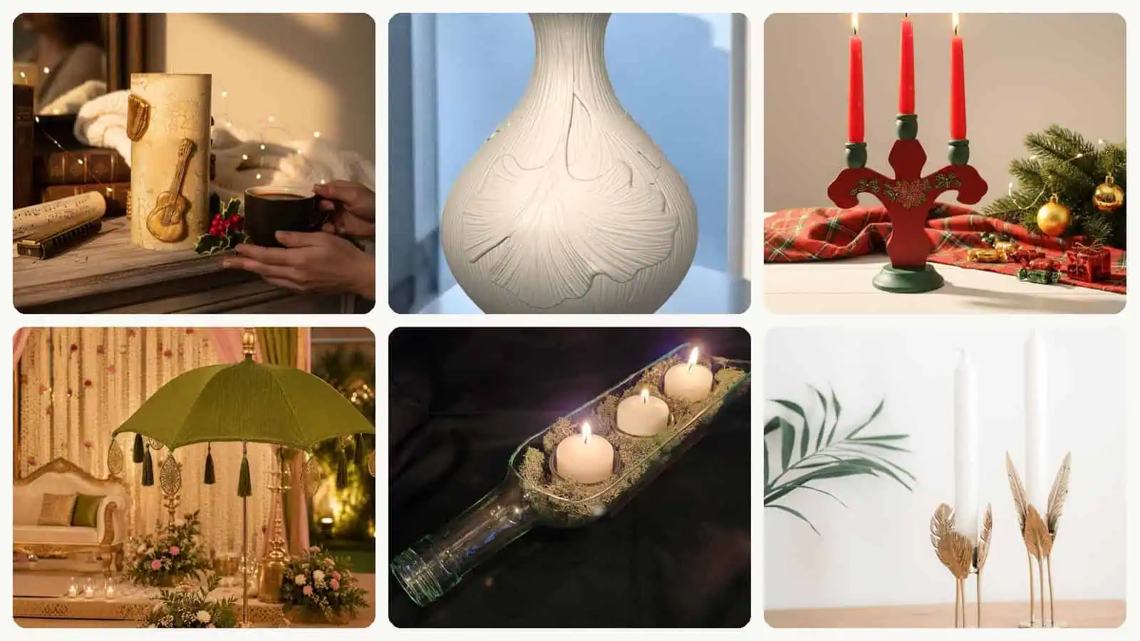 A selection of the golden wedding centerpieces picks in this roundup