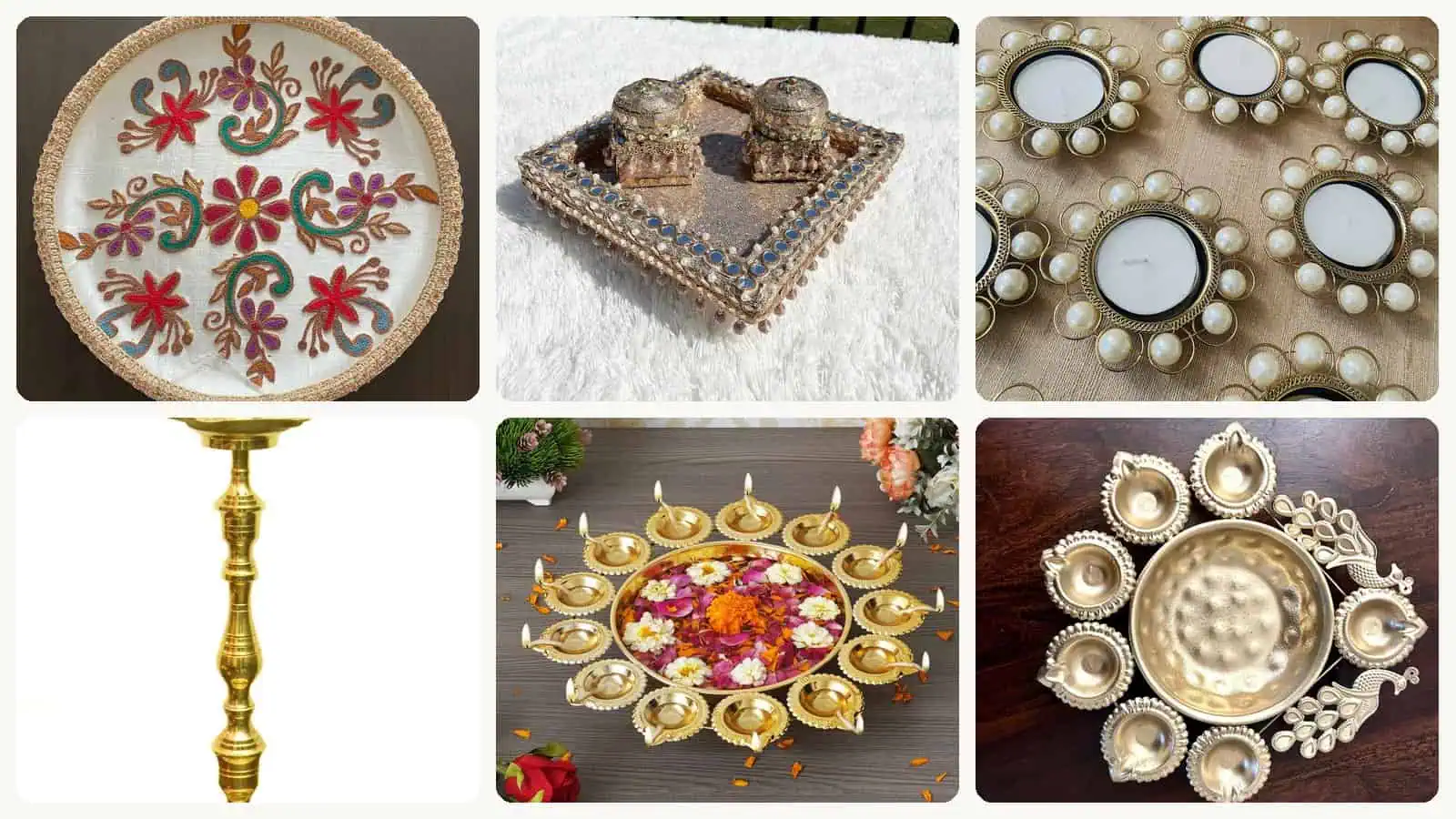 A selection of the Indian wedding centerpieces in this roundup