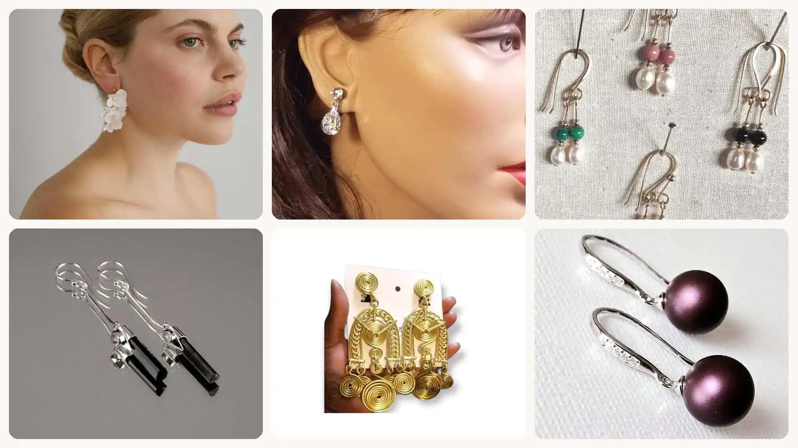 A selection of the korean wedding earrings picks in this roundup