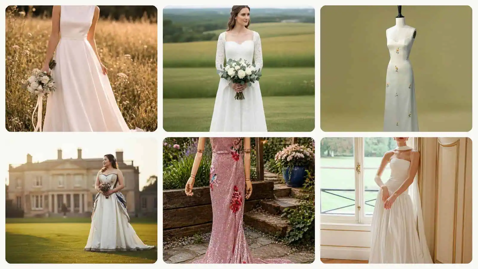 A selection of the wedding dresses picks in this roundup