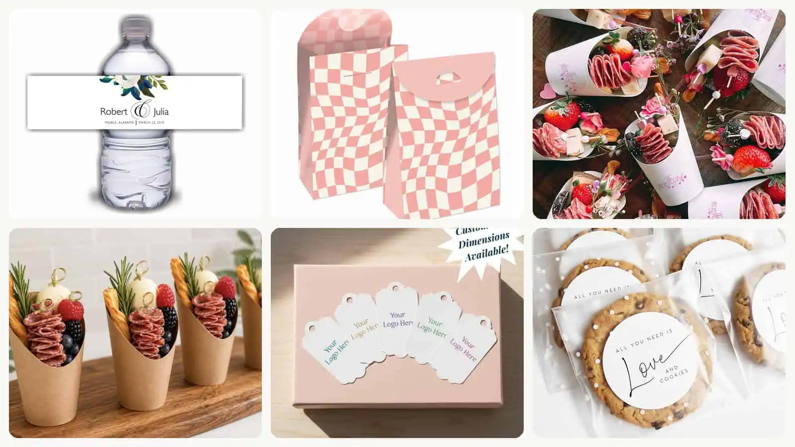 A selection of the wedding favor display picks in this roundup