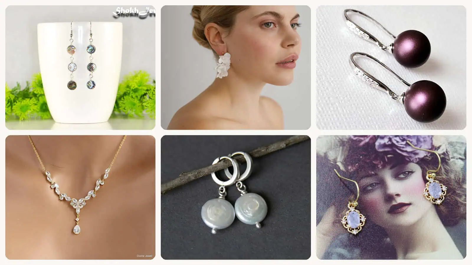 A selection of the wedding jewelry picks in this roundup