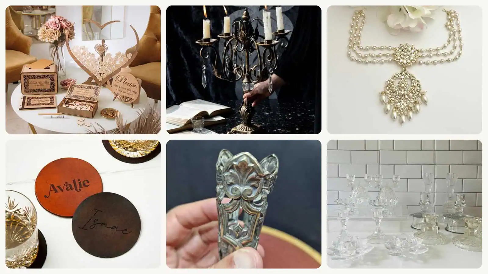 A selection of the timeless wedding table decorations in this roundup
