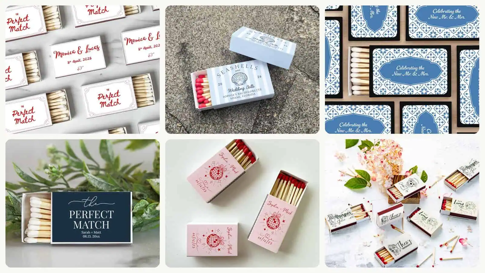 A selection of the wedding favors picks in this roundup