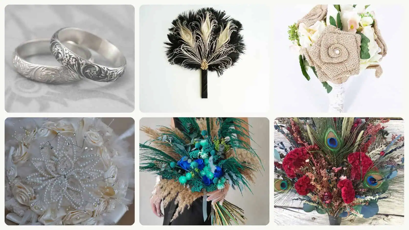 A selection of the vintage wedding bouquets picks in this roundup