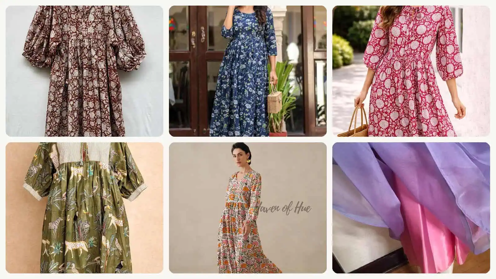 A selection of the boho engagement party outfits for brides in this roundup