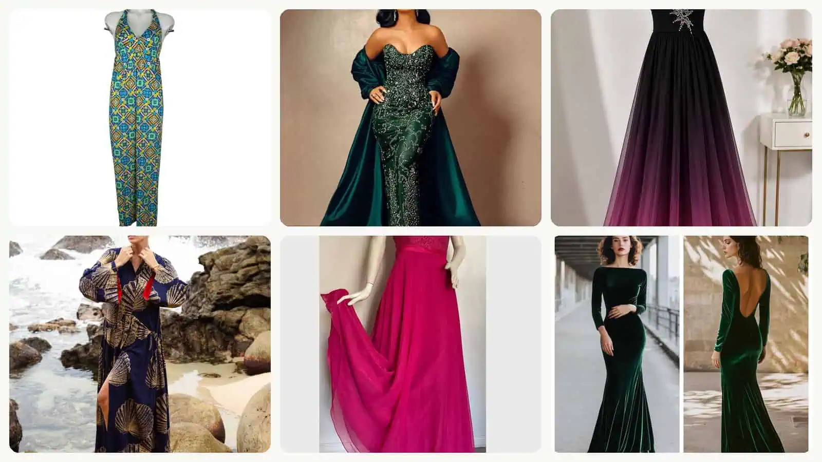 A selection of the mother-of-the-bride dresses in this roundup
