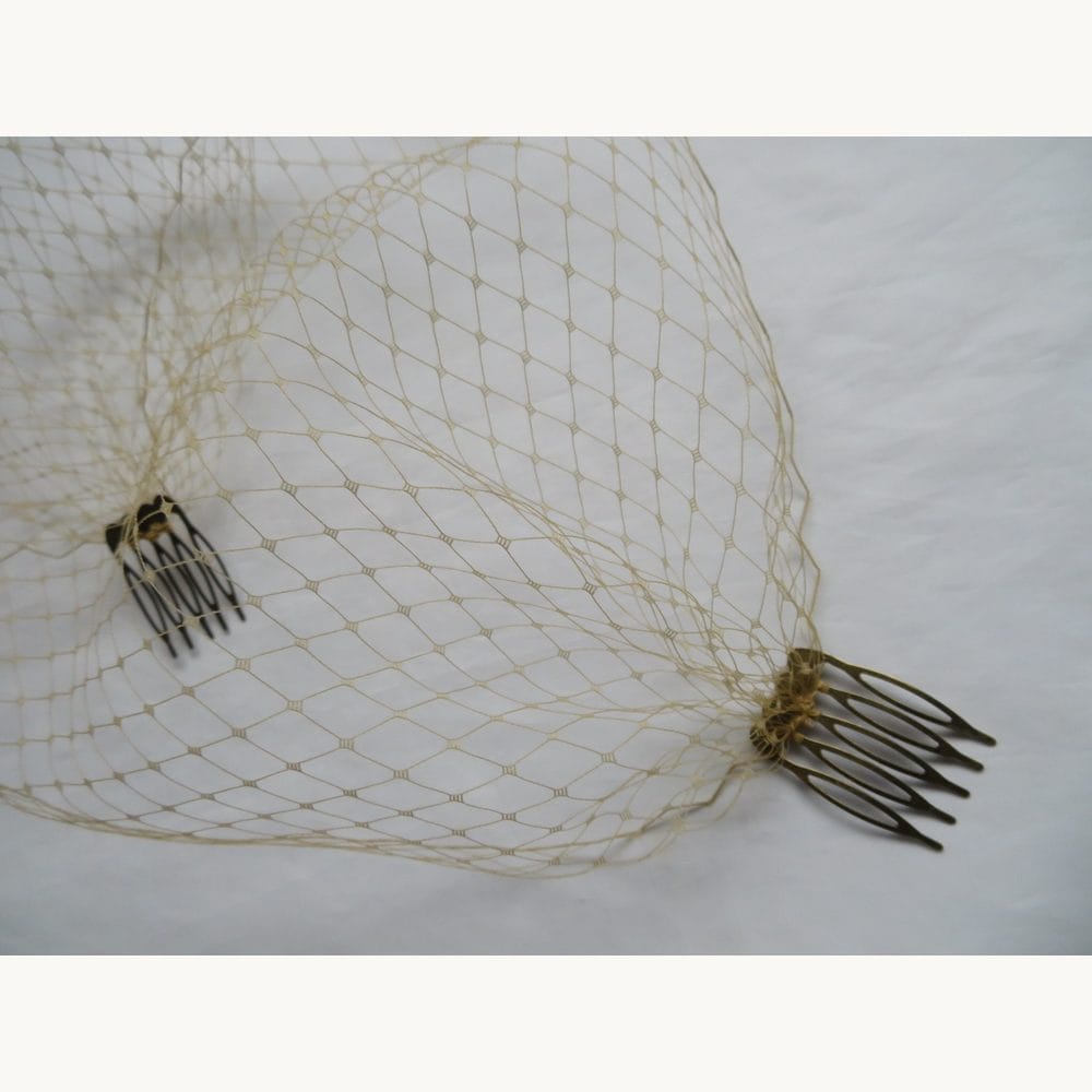 Antique Gold Birdcage Bandeau Veil