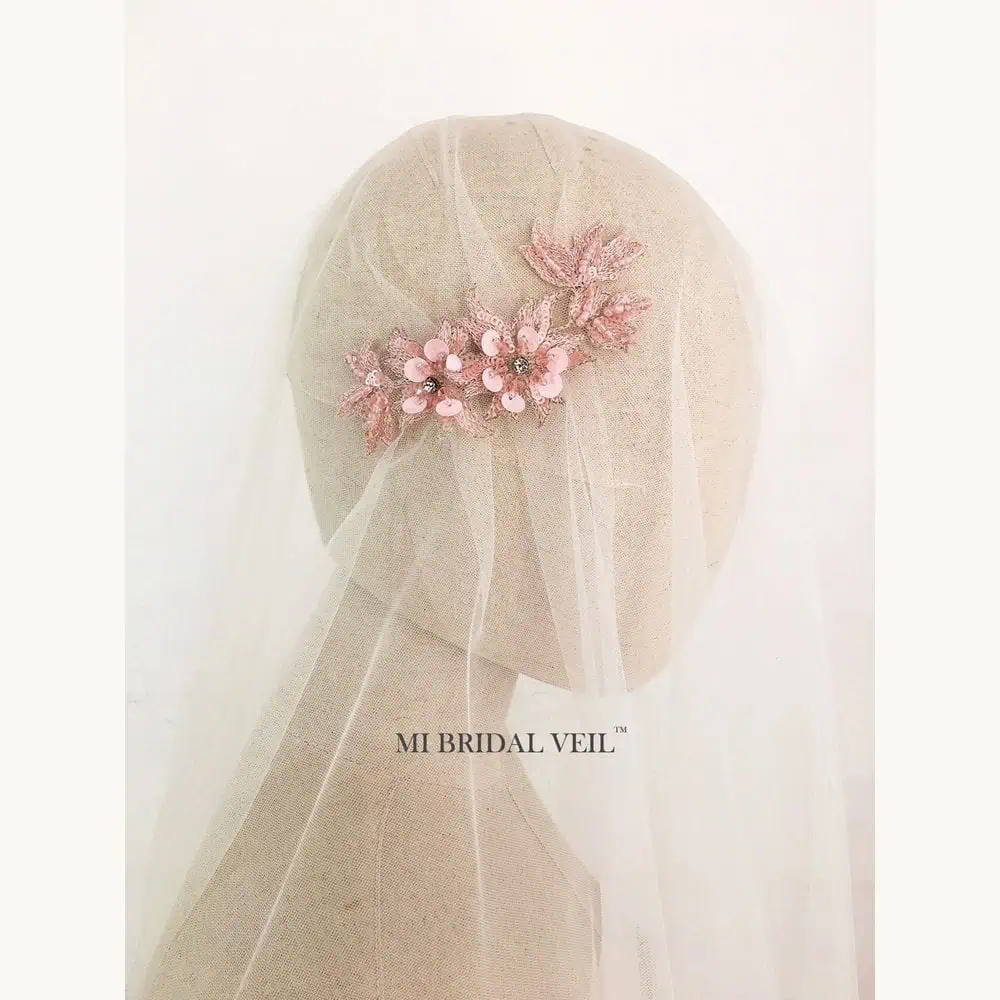 Beaded Lace Juliet Cap Veil
