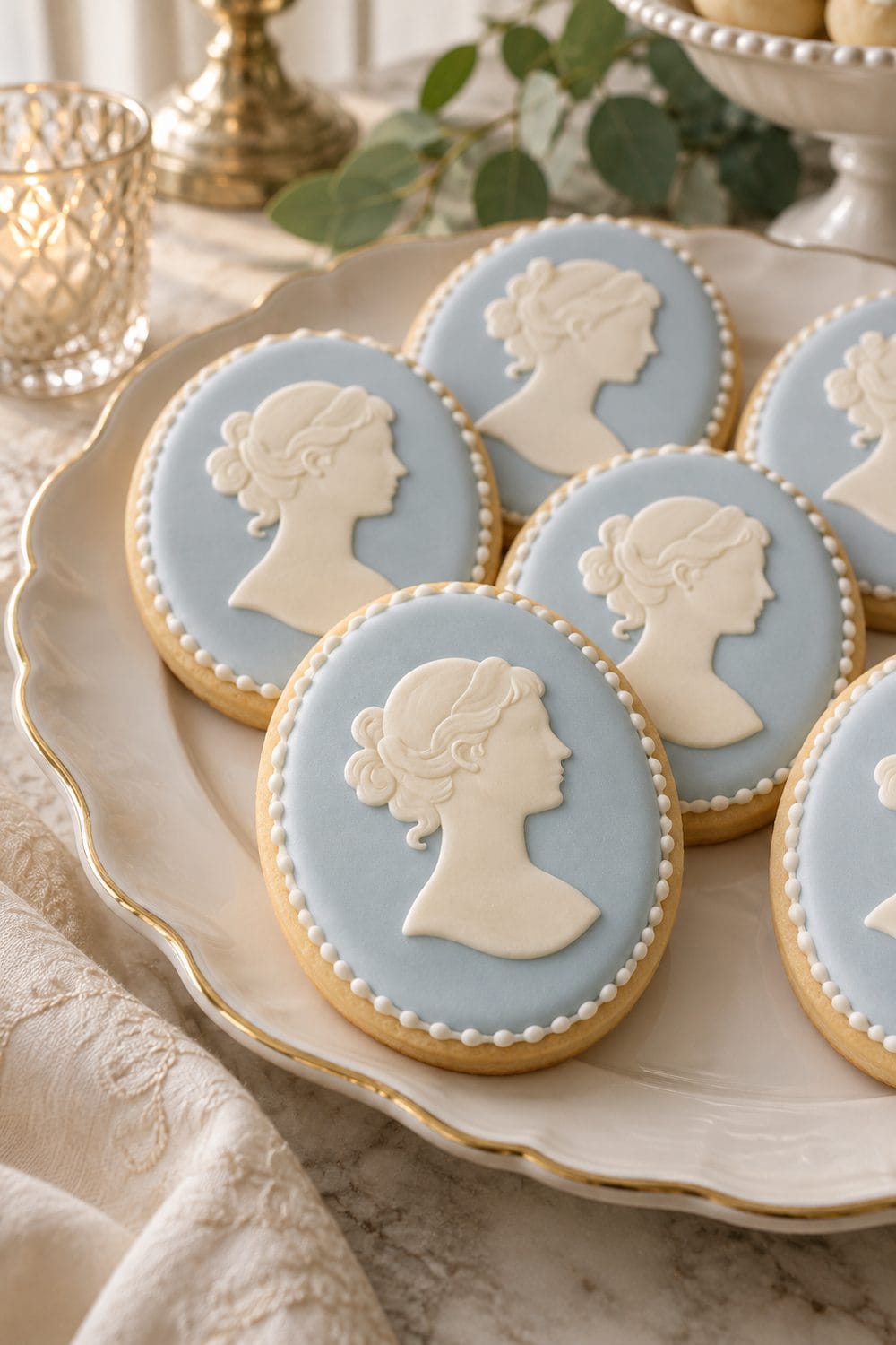 Cameo Silhouette Cookies wedding inspiration