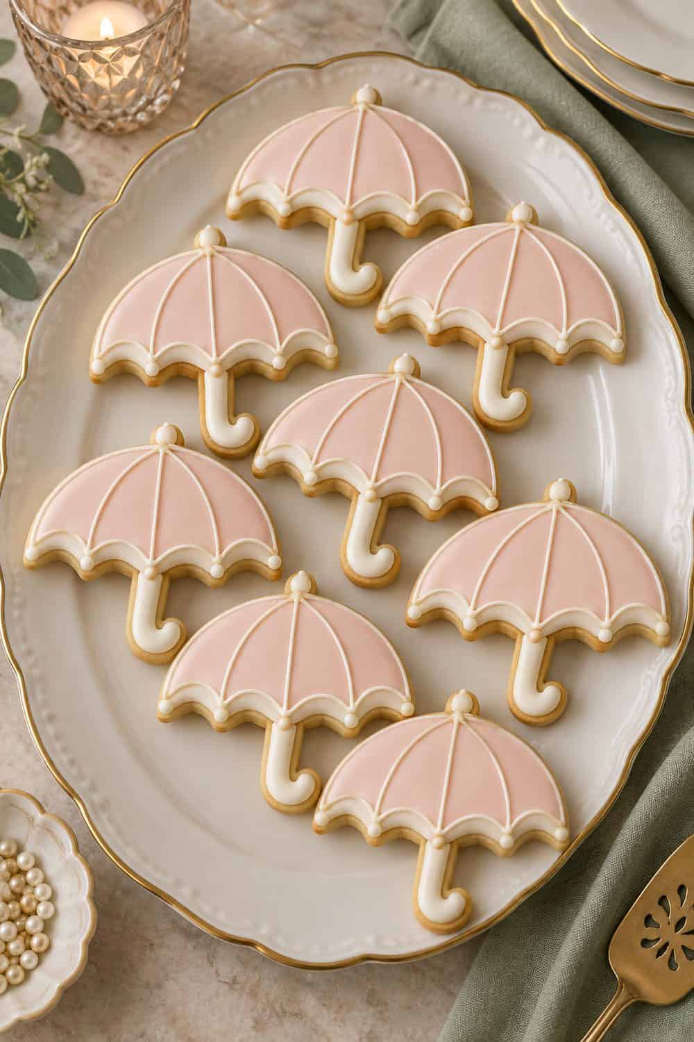 Parasol Cookies wedding inspiration