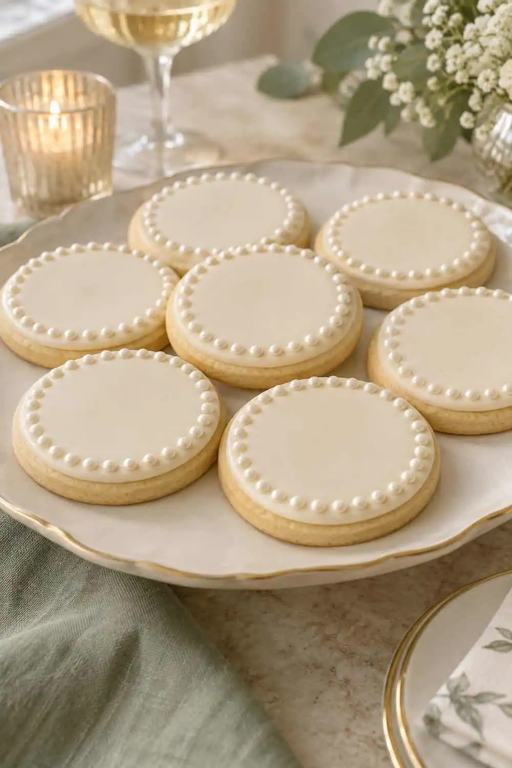 Pearl Edge Cookies wedding inspiration