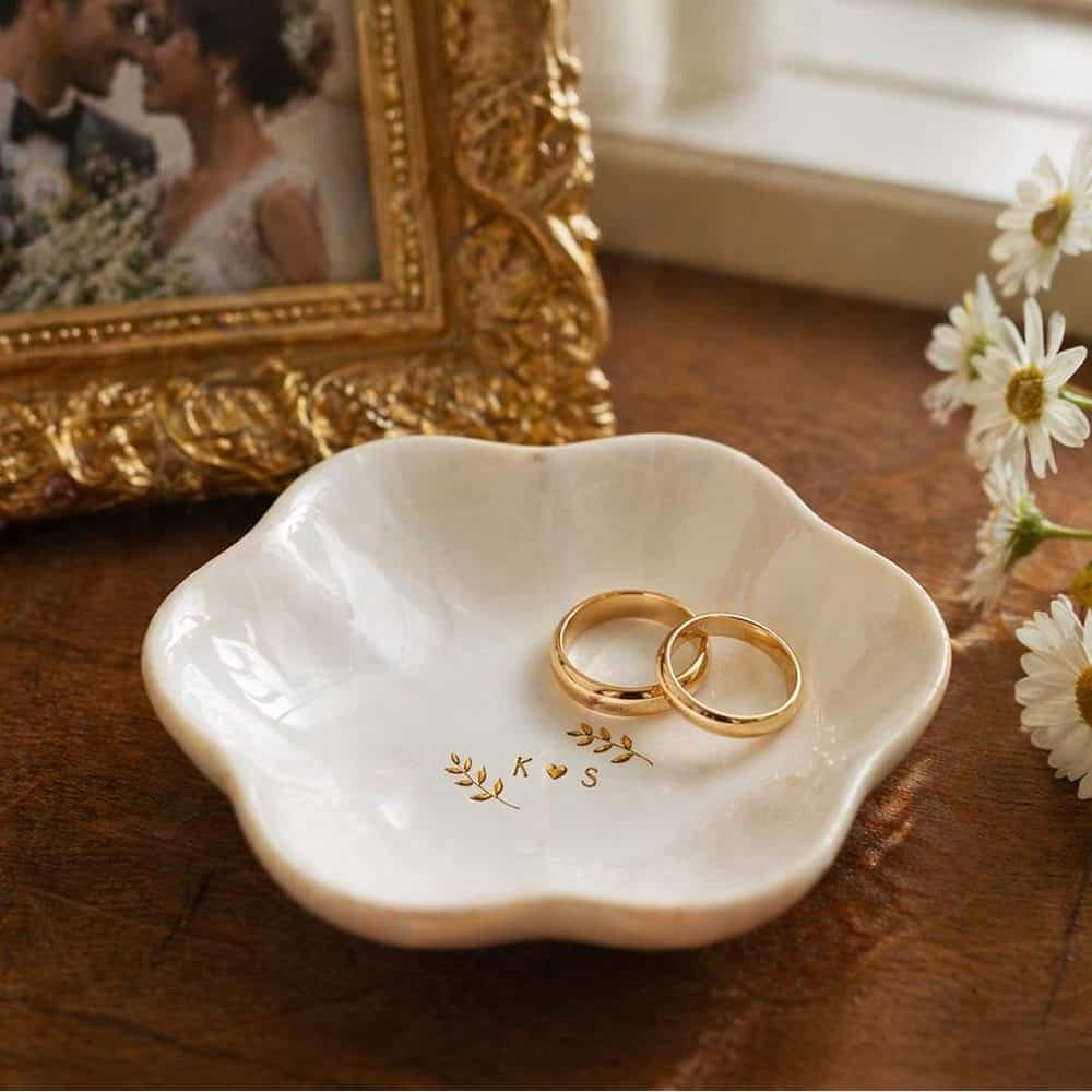 Initial Ceramic Ring Dish