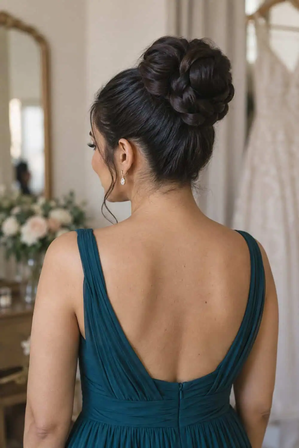 Braided Wrap High Bun wedding inspiration