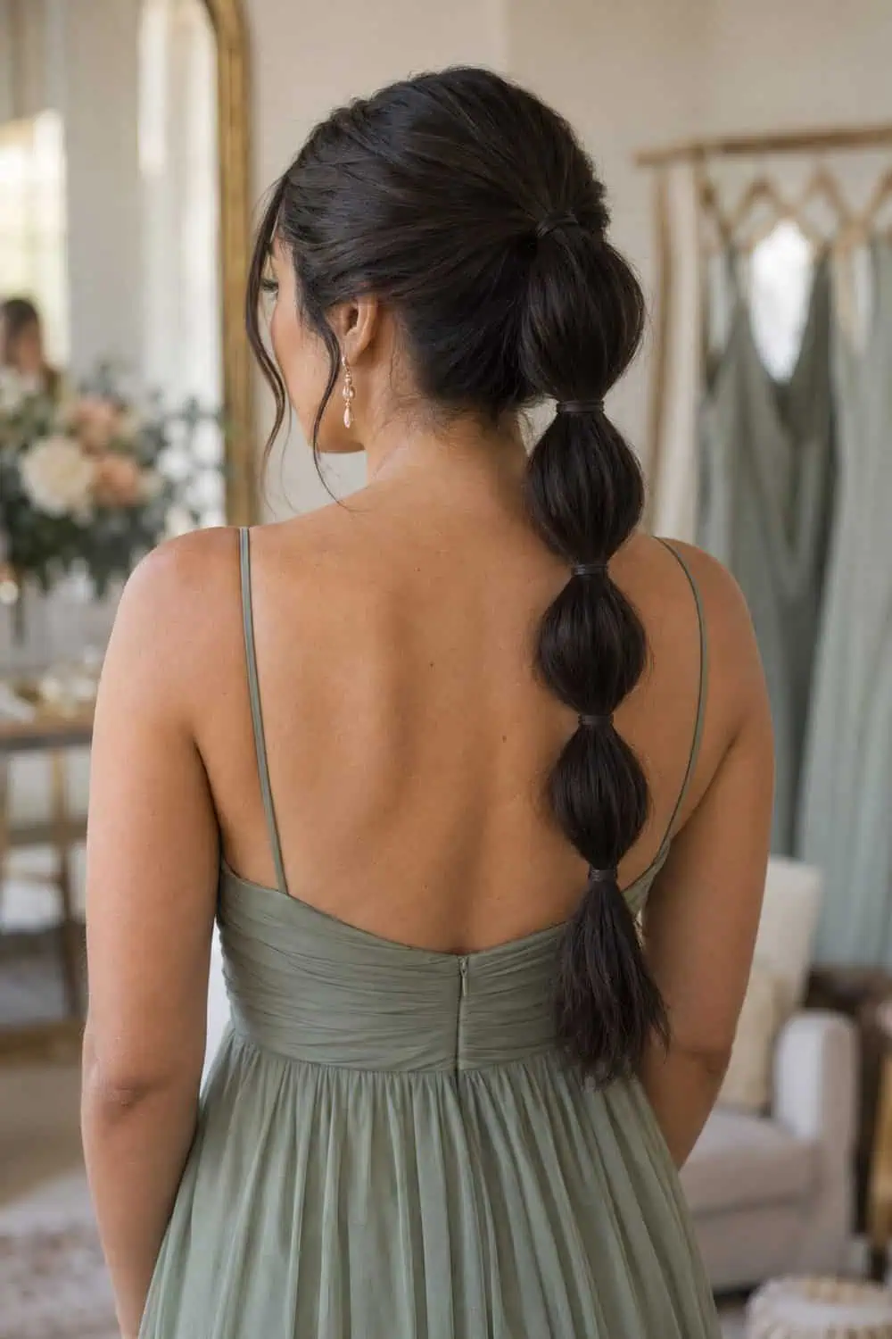 Four-Section Bubble Ponytail wedding inspiration