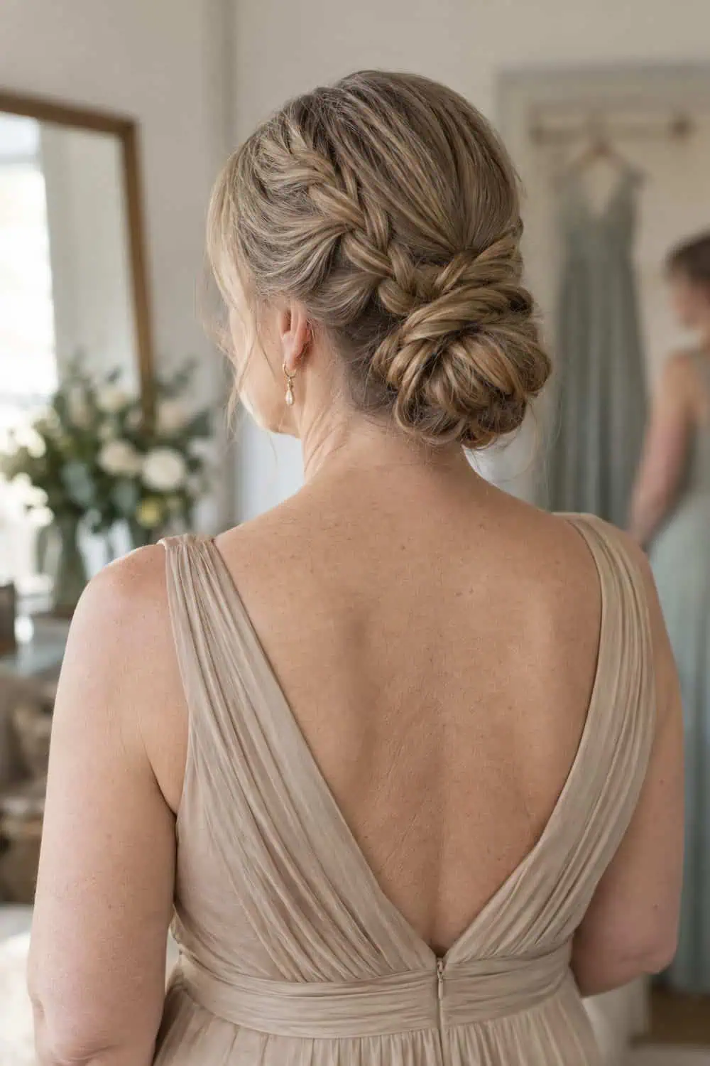 Low Braided Bun wedding inspiration