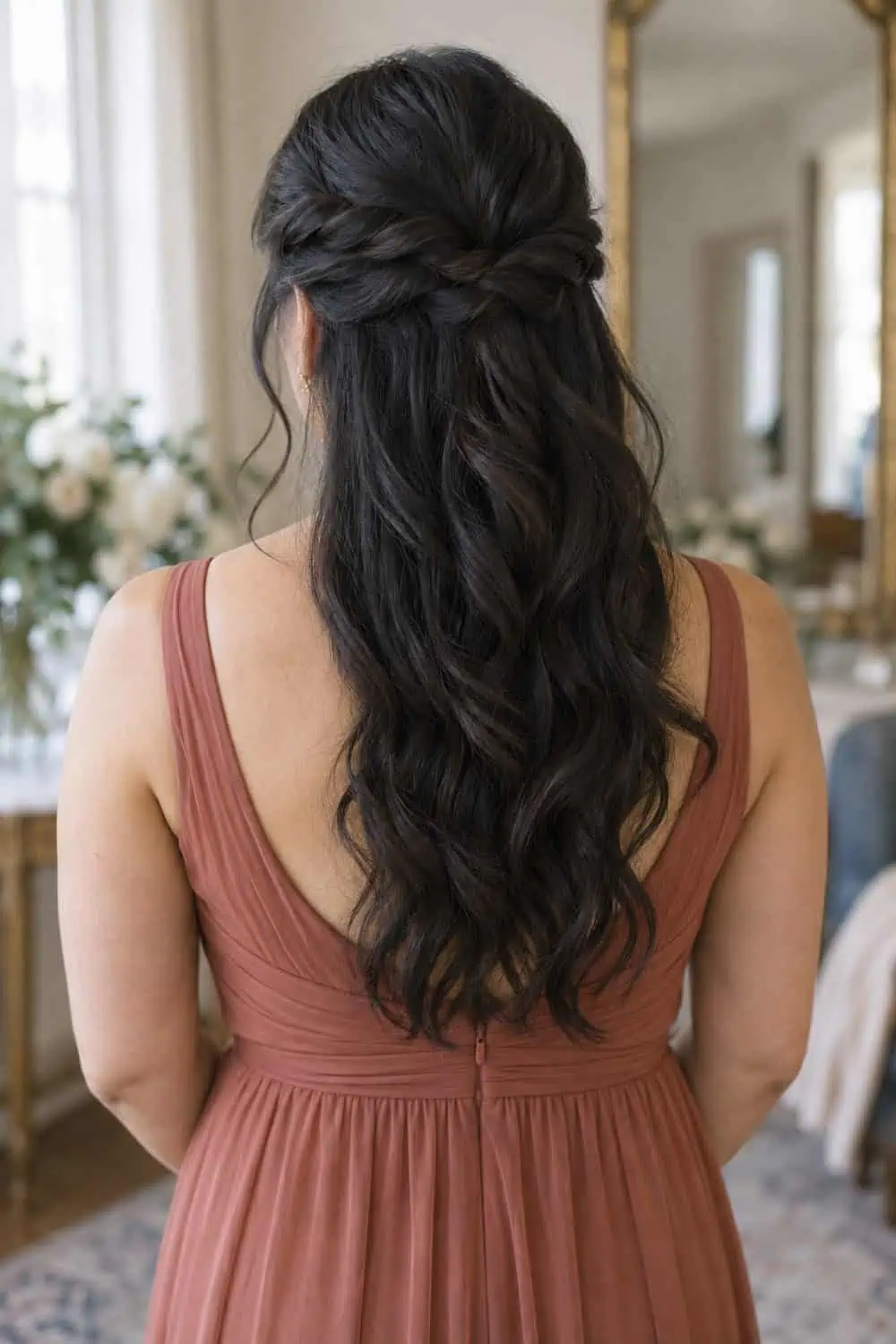 Twisted Crown with Loose Length wedding inspiration