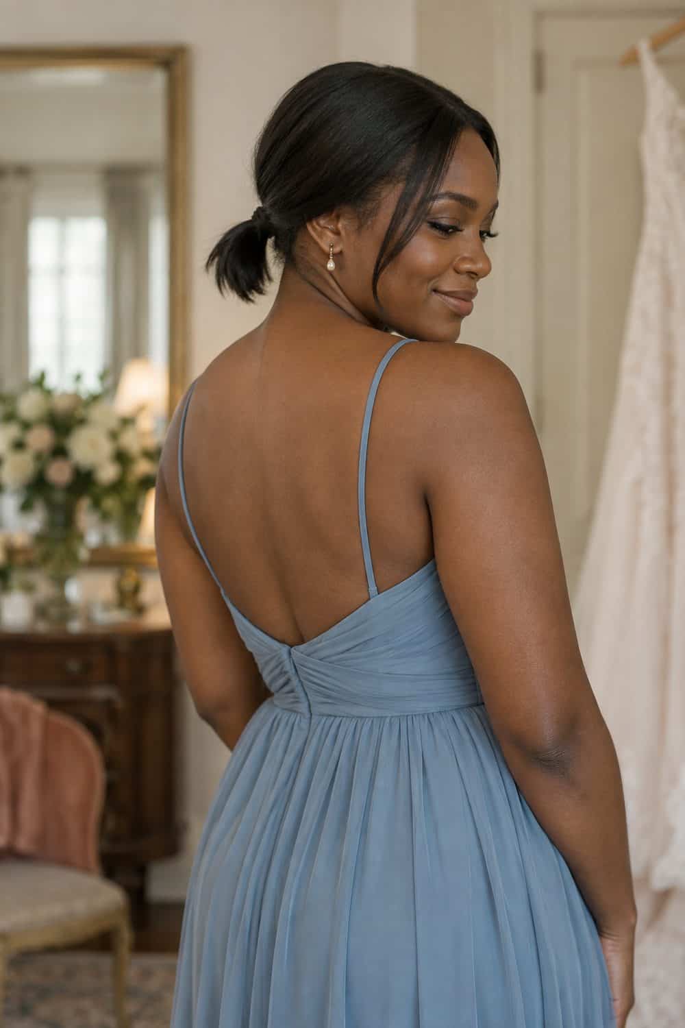 Low Mini Ponytail Lob wedding inspiration